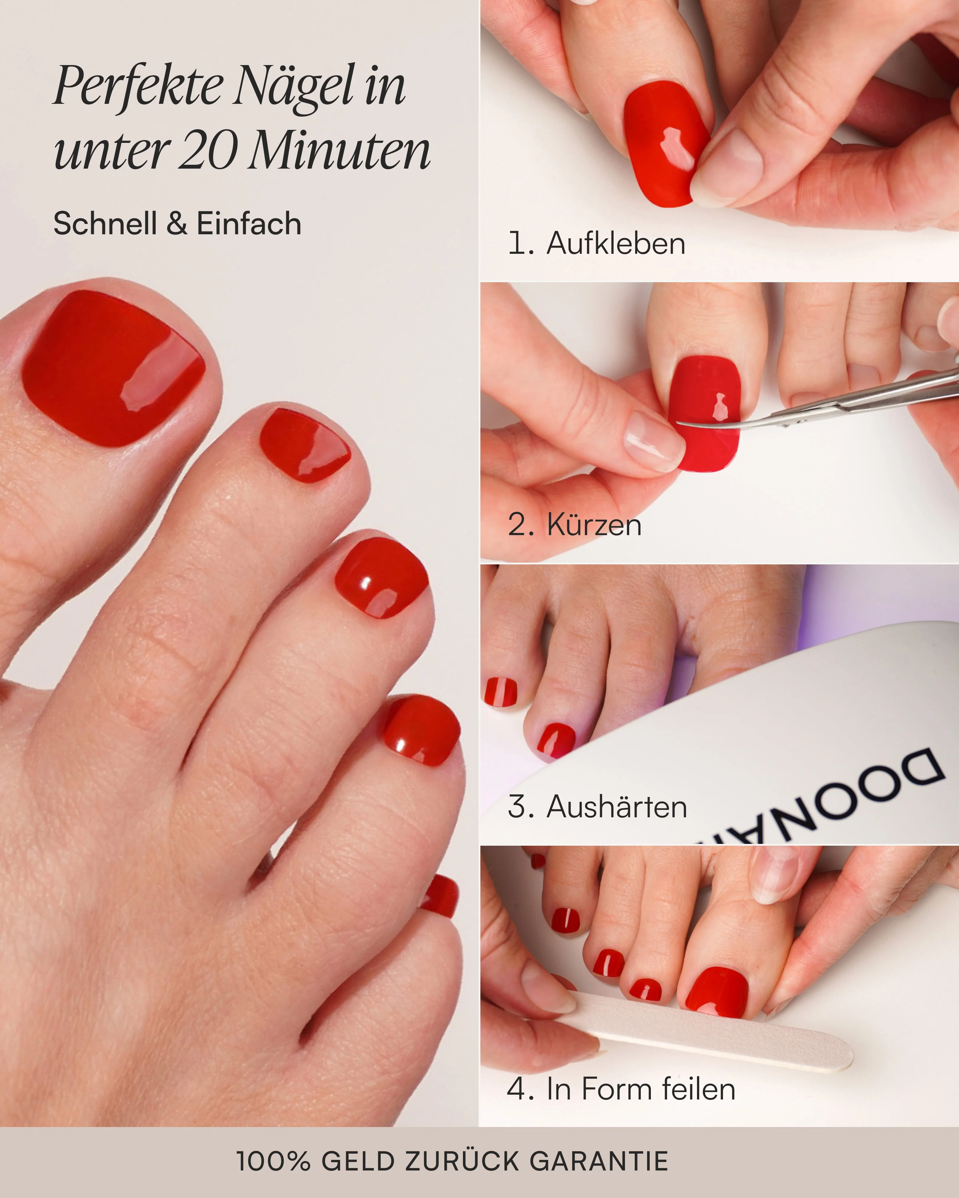On Fire Mani & Pedi Set - Gel Strips - Image 9