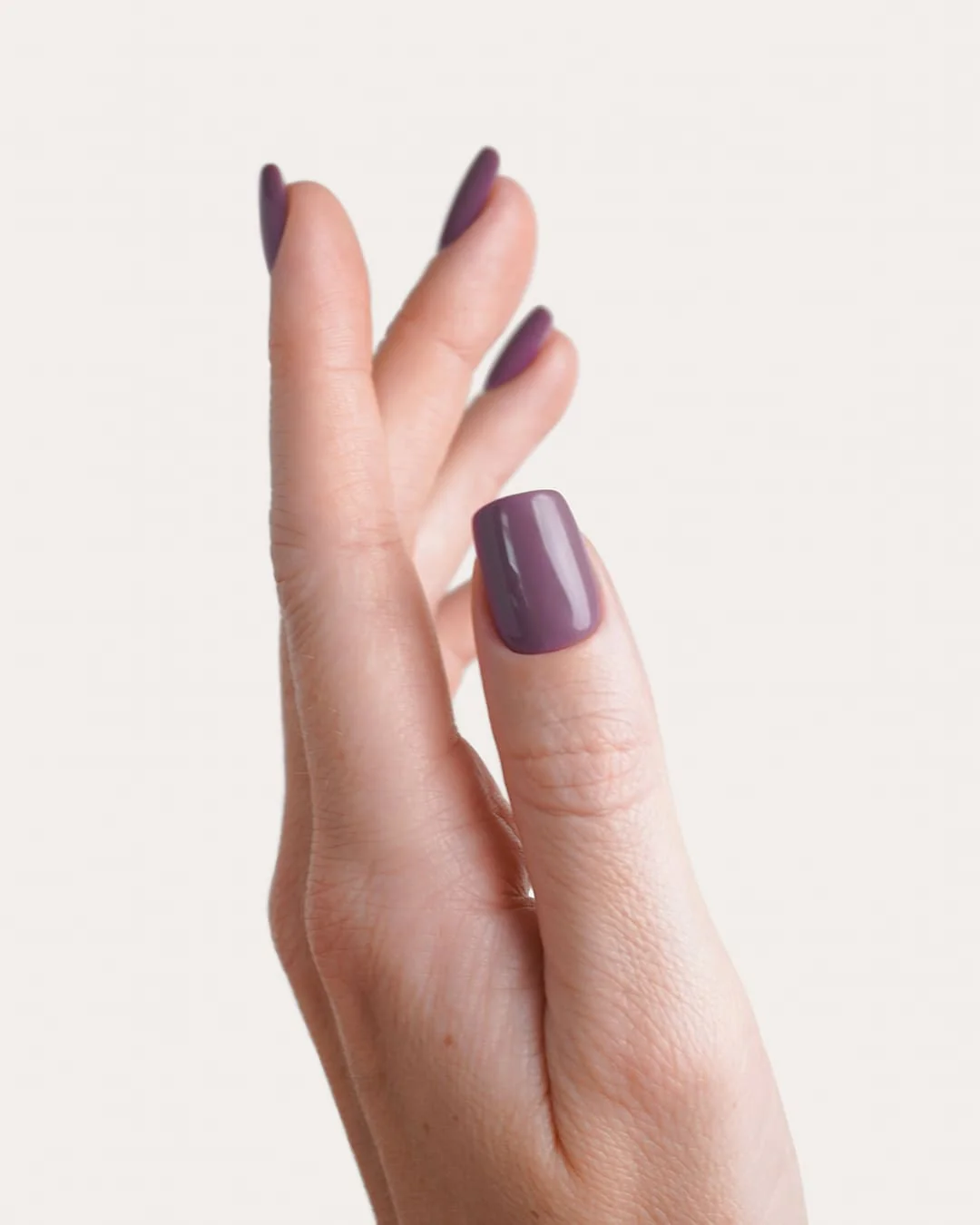 Silent Night Mauve Short Square Soft Gel Press Ons - Image 3