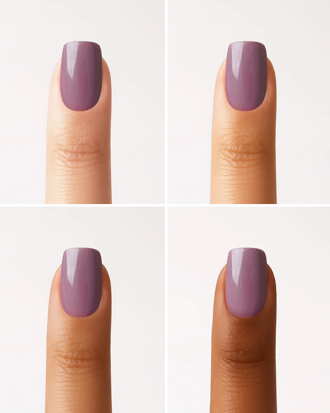 Silent Night Mauve Short Square Soft Gel Press Ons - Image 4